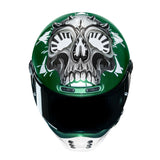 HJC V10 Full-Face Motorcycle Helmet – Crania-Green