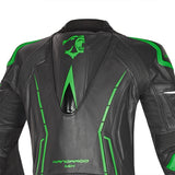 BELA Rocket Man Mix Kangaroo 1 PC Motorcycle Racing Suit Black Green