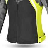 BELA Elanur Lady Textile Motorcycle Touring Jacket Black Grey Yellow images