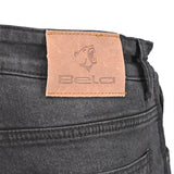 Bela Stroke 32L Inseam Motorcycle Demin Jeans Black