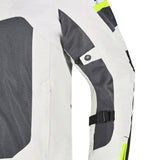 R Tech Spiral Mesh Motorcycle Jacket Ice Grey Yellow Flour