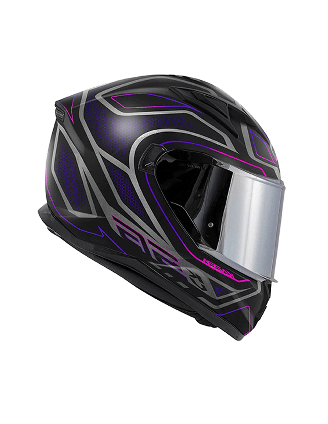KAPPA - FULL HELMET KV56/NEONLADY BLACK-MT/PINK - SECURTEX MOTOR SL (t/a MaximoMoto)