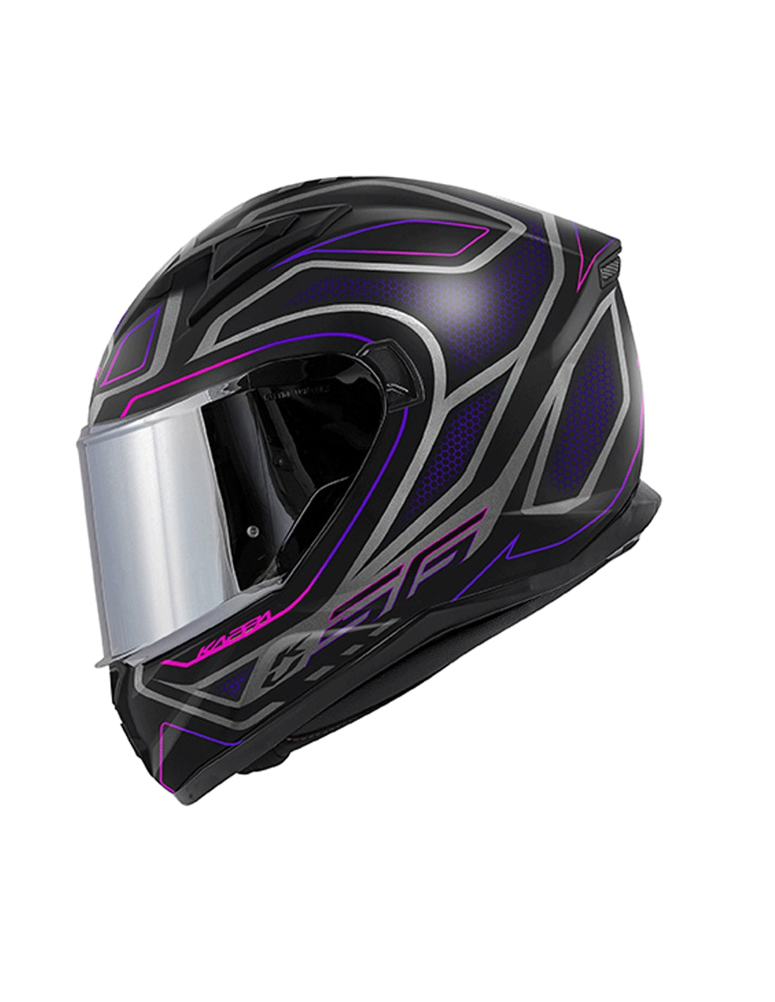 KAPPA - FULL HELMET KV56/NEONLADY BLACK-MT/PINK - SECURTEX MOTOR SL (t/a MaximoMoto)