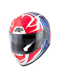 KAPPA - KV41/DALLAS.D/SINGLE FULL HELMET WHITE/RED - SECURTEX MOTOR SL (t/a MaximoMoto)