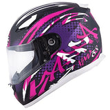 KAPPA - FULL HELMET KV38/HOUSTON.D/SPRAY LADY BLACK/FUCHSIA - SECURTEX MOTOR SL (t/a MaximoMoto)