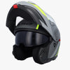LS2 FF908 STROBE II MONZA MODULAR HELMET M.BLACK H-V YELLOW