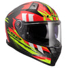LS2 FF811 Vector II Carbon Touring Motorcycle Helmet Tantic Red H-V Yellow