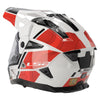 LS2 MX702 PIONEER HILL DUAL SPORT MOTORCYCLE ADVENTURE HELMET MATT WHITE RED