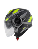 KAPPA - JET HELMET KV37/EVOD/SHARP BLACK-MT/YELLOW - SECURTEX MOTOR SL (t/a MaximoMoto)
