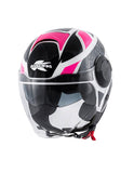 KAPPA - JET HELMET KV37/OREGON.D/READY-LADY TITANIUM/FUCHSIA - SECURTEX MOTOR SL (t/a MaximoMoto)