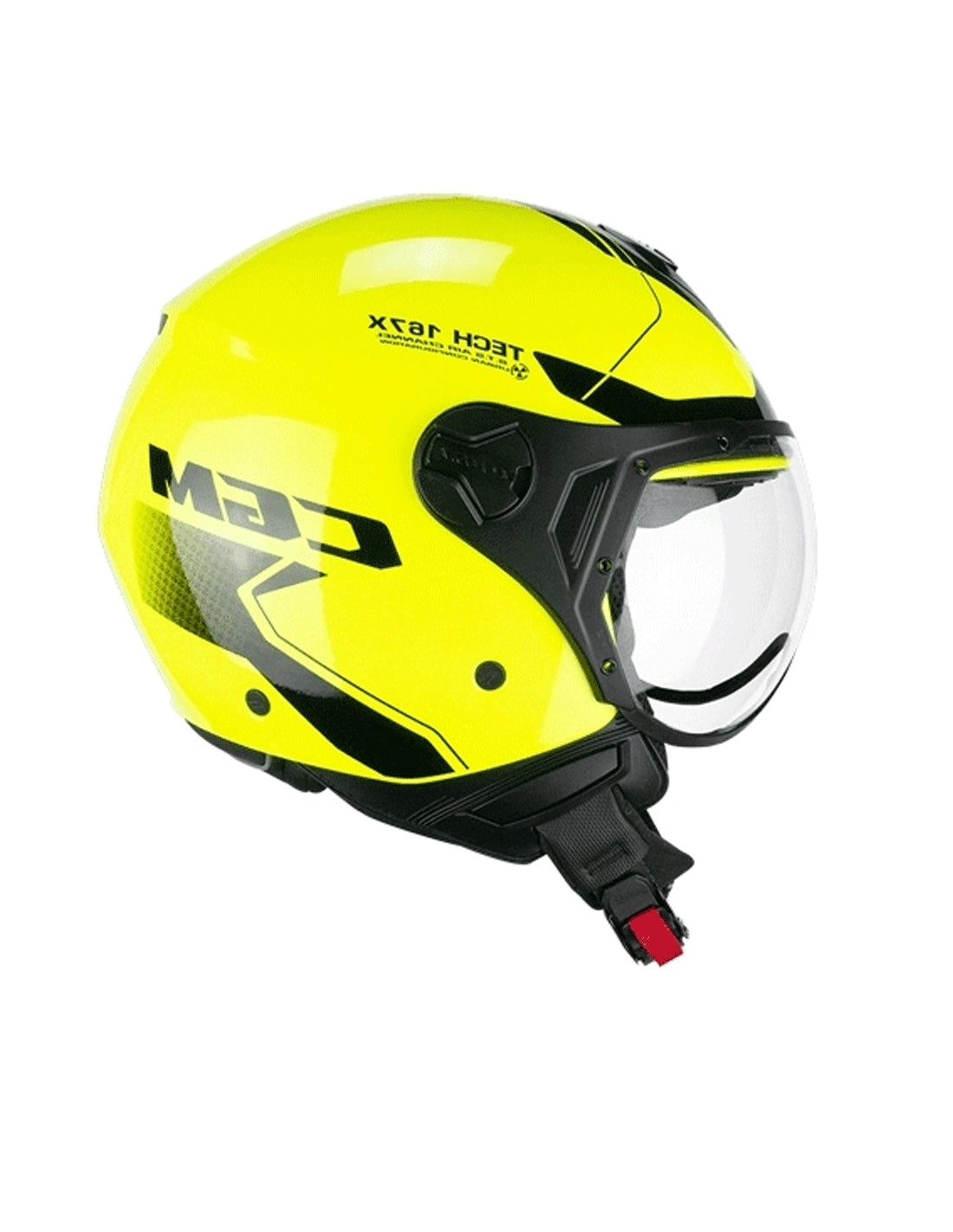 CGM - 167X FLO TECH Giallo fluo Nero sagomata - SECURTEX MOTOR SL (t/a MaximoMoto)