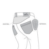 BELA BOSTON MEN MOTORCYCLE DENIM JEANS 30L RANDOM BLACK