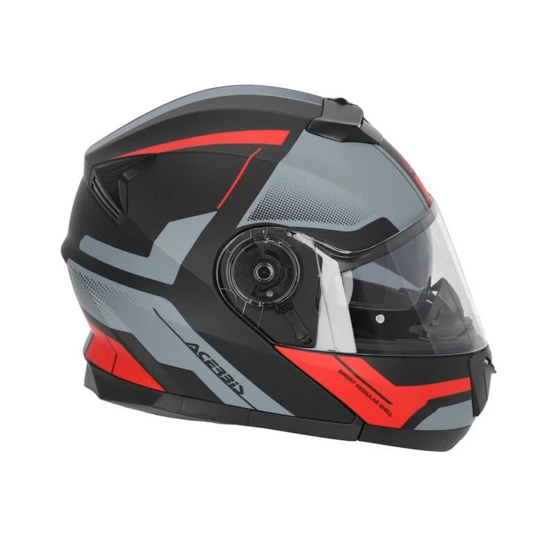 ACERBIS SEREL 22.06 Motorcycle Modular Helmet Black Red