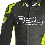 BELA - Rocket man leather jacket Black/Fluor Yellow - SECURTEX MOTOR SL (t/a MaximoMoto)