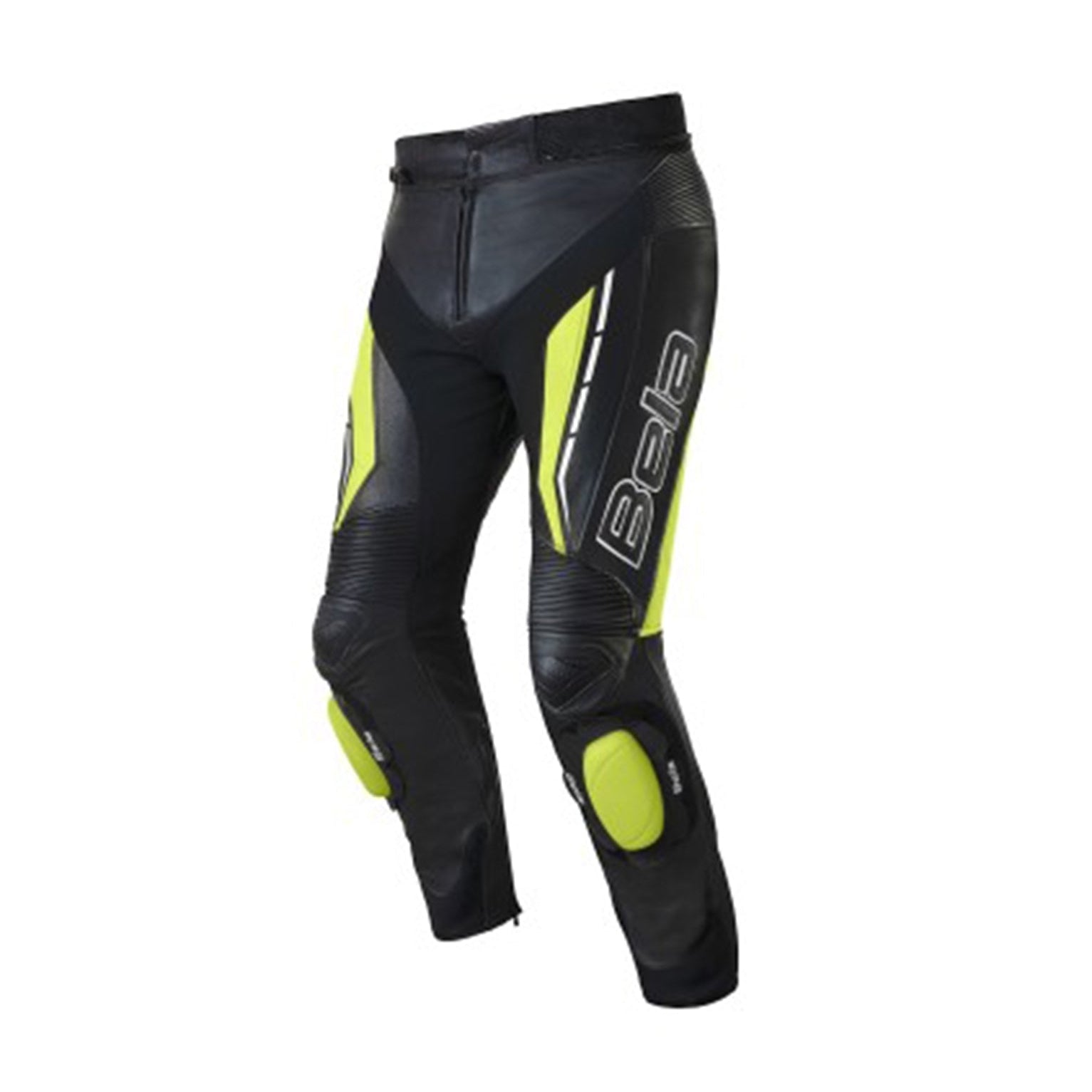 BELA - Rocket Man Pant Leather Trousers Black/Fluor Yellow - SECURTEX MOTOR SL (t/a MaximoMoto)