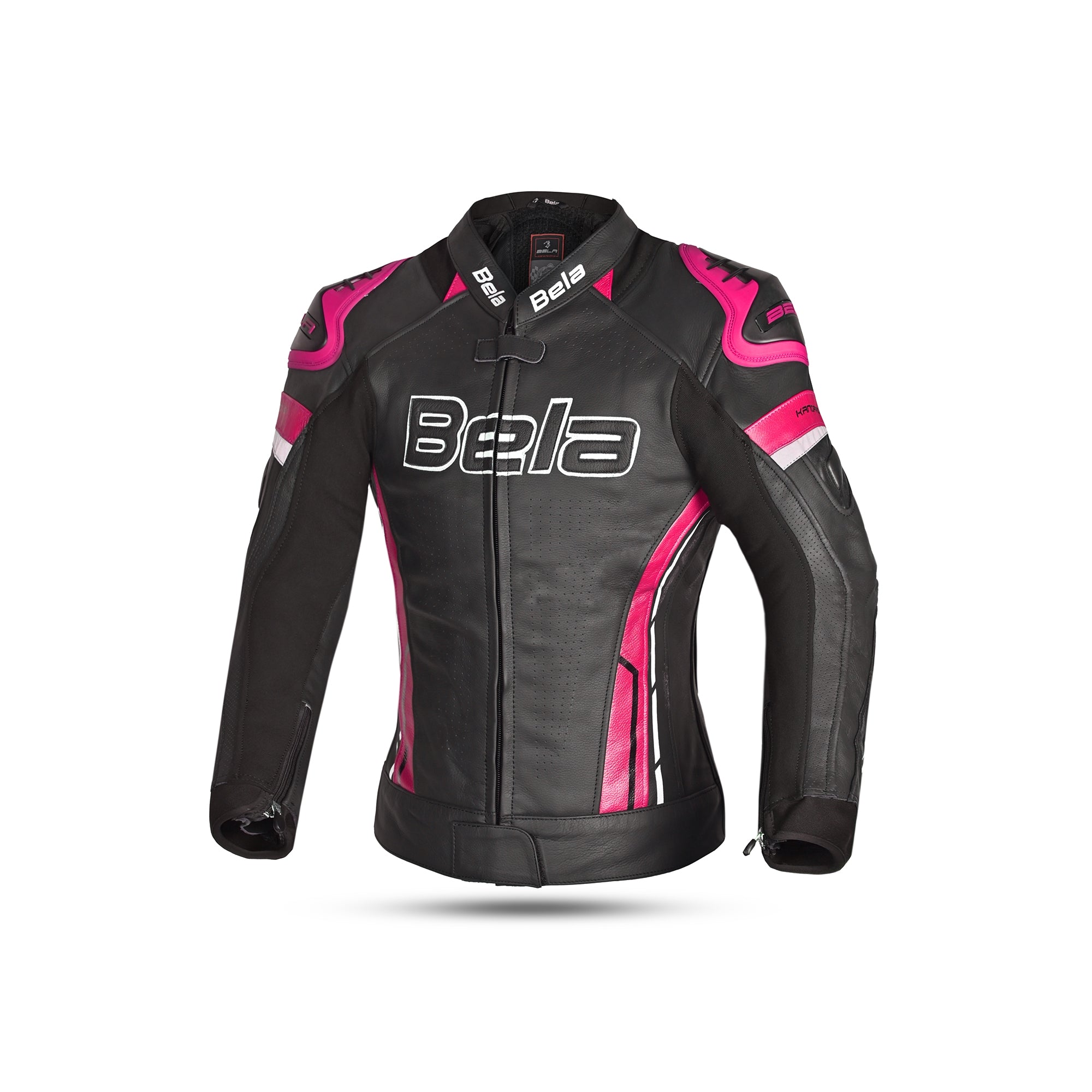 BELA - Rocket lady leather jacket Black/Pink - SECURTEX MOTOR SL (t/a MaximoMoto)