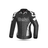 BELA - Rocket lady leather jacket Black/White - SECURTEX MOTOR SL (t/a MaximoMoto)