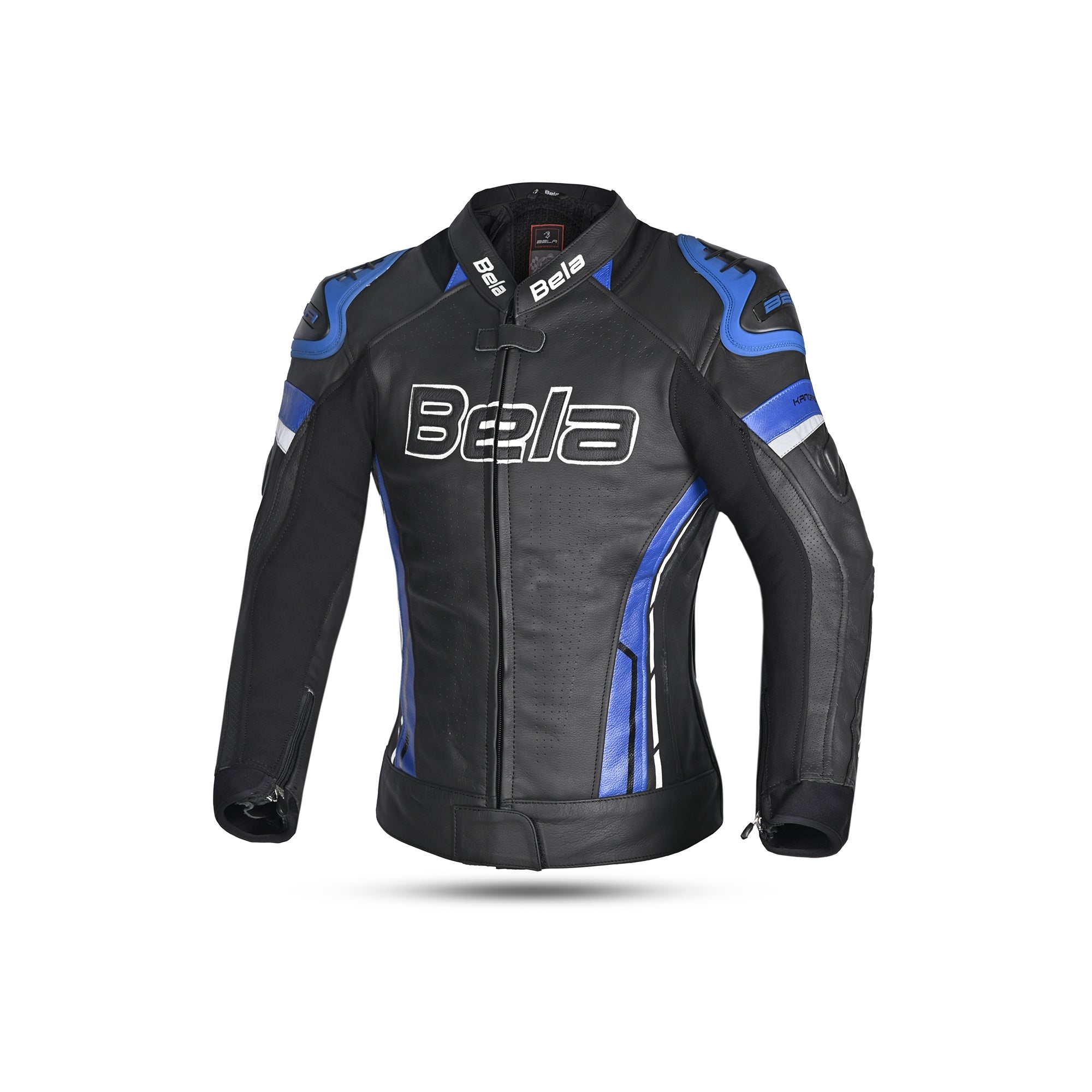 BELA - Rocket lady leather jacket Black/Blue - SECURTEX MOTOR SL (t/a MaximoMoto)