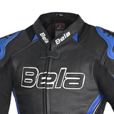 Bela Rocket Lady Motorcycle Leather Jacket Black/Blue