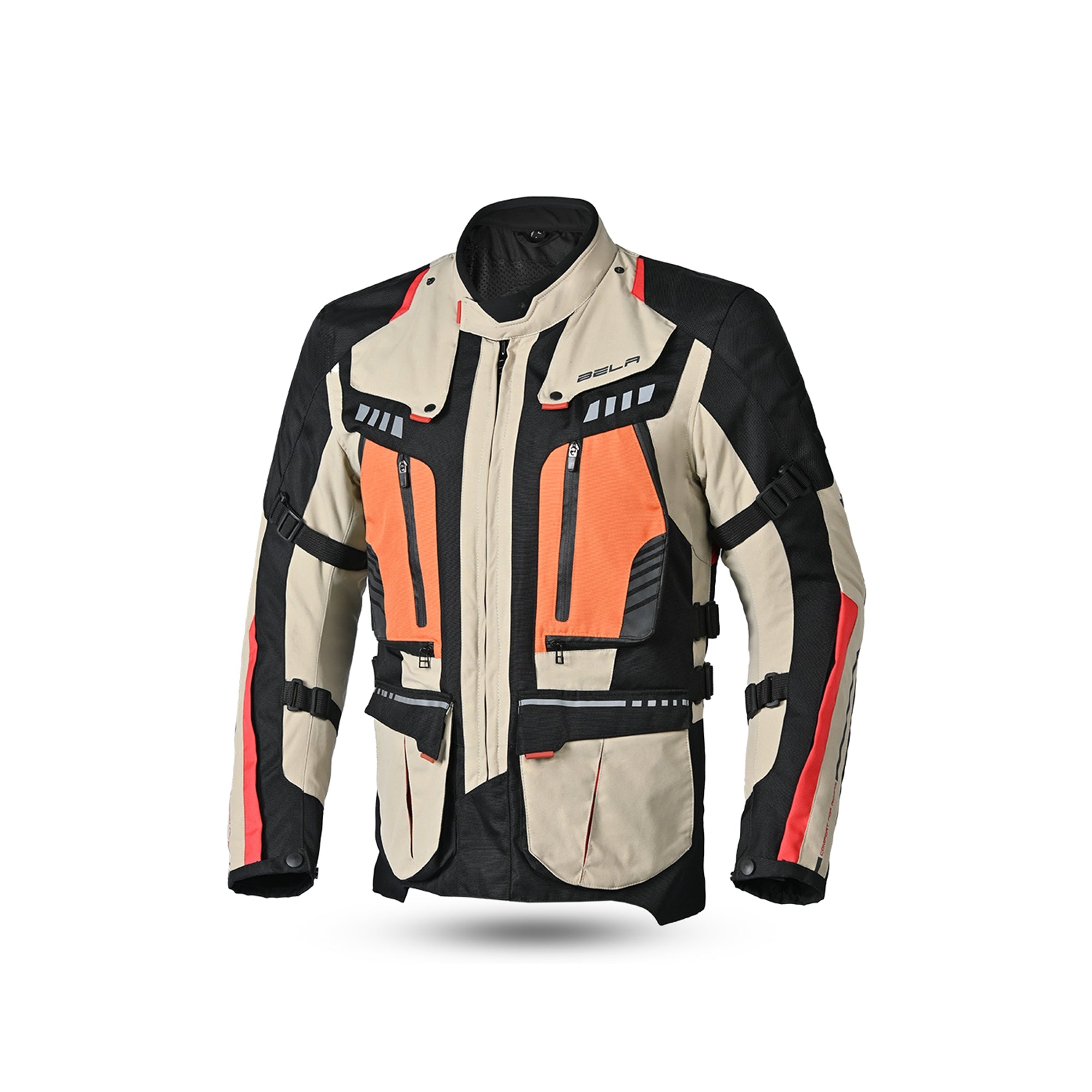 BELA - Hailstorm Textile Jacket Cream/Black/Yellow - SECURTEX MOTOR SL (t/a MaximoMoto)