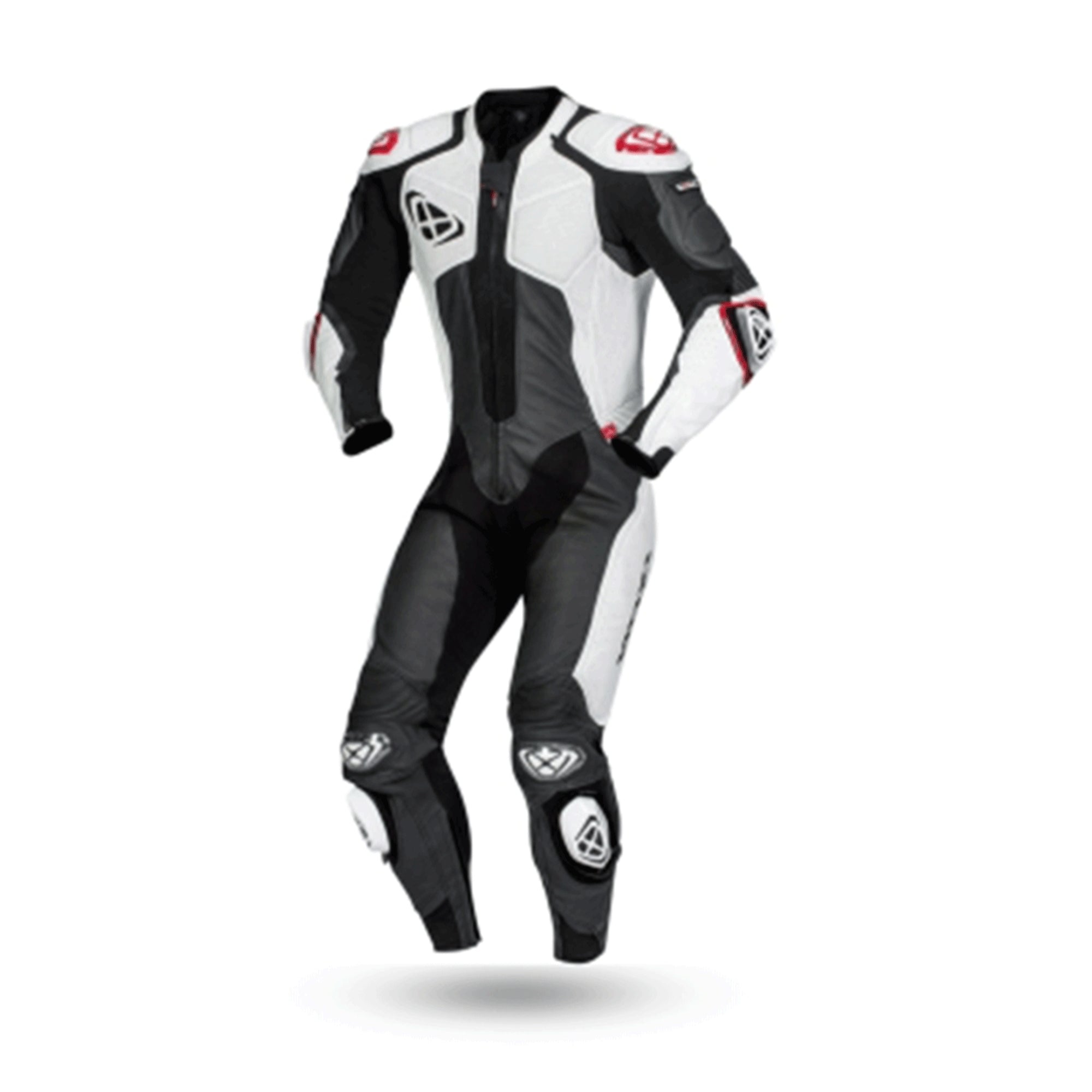 IXON - VENDETTA EVOBLACK/WHITE LEATHER SUITS - SECURTEX MOTOR SL (t/a MaximoMoto)