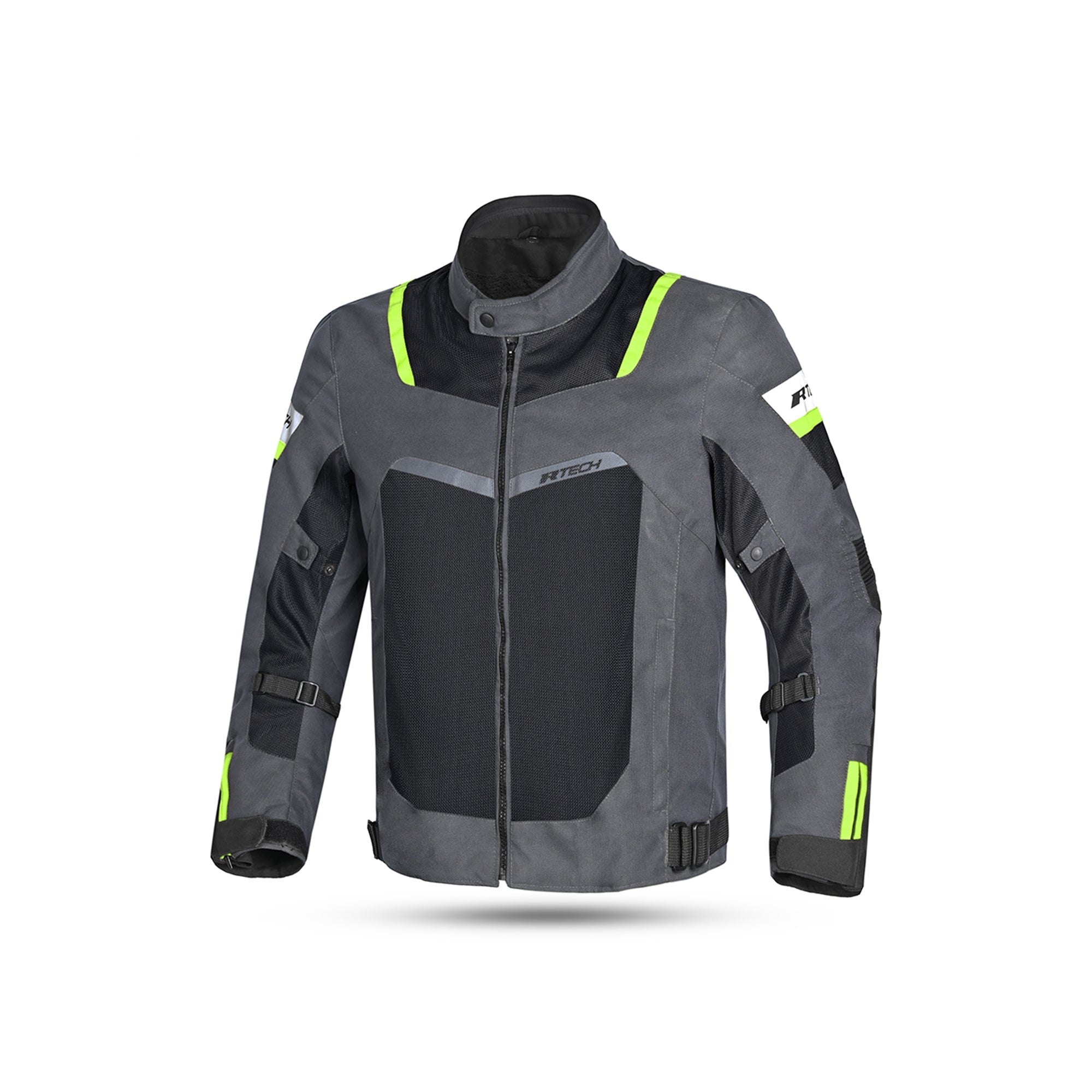Spiral Mesh Textile Jacket Dark Grey/Black/Green - SECURTEX MOTOR SL (t/a MaximoMoto)