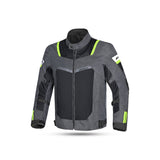 Spiral Mesh Textile Jacket Dark Grey/Black/Green - SECURTEX MOTOR SL (t/a MaximoMoto)