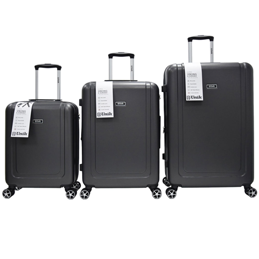 UNIK - KAPPA TRAVEL SUITCASE DARK GREY SET 3 - SECURTEX MOTOR SL (t/a MaximoMoto)