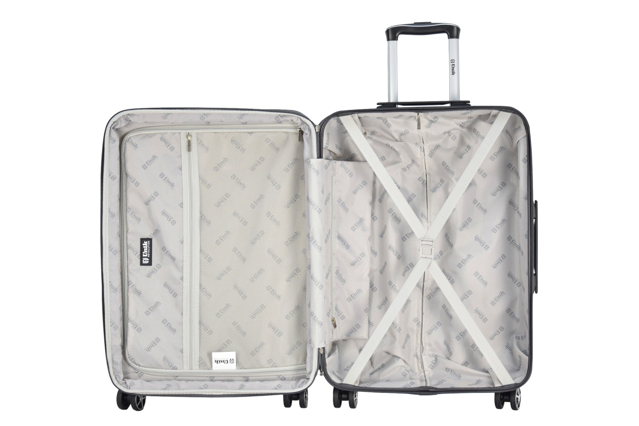 UNIK - KAPPA TRAVEL SUITCASE DARK GREY SET 3 - SECURTEX MOTOR SL (t/a MaximoMoto)