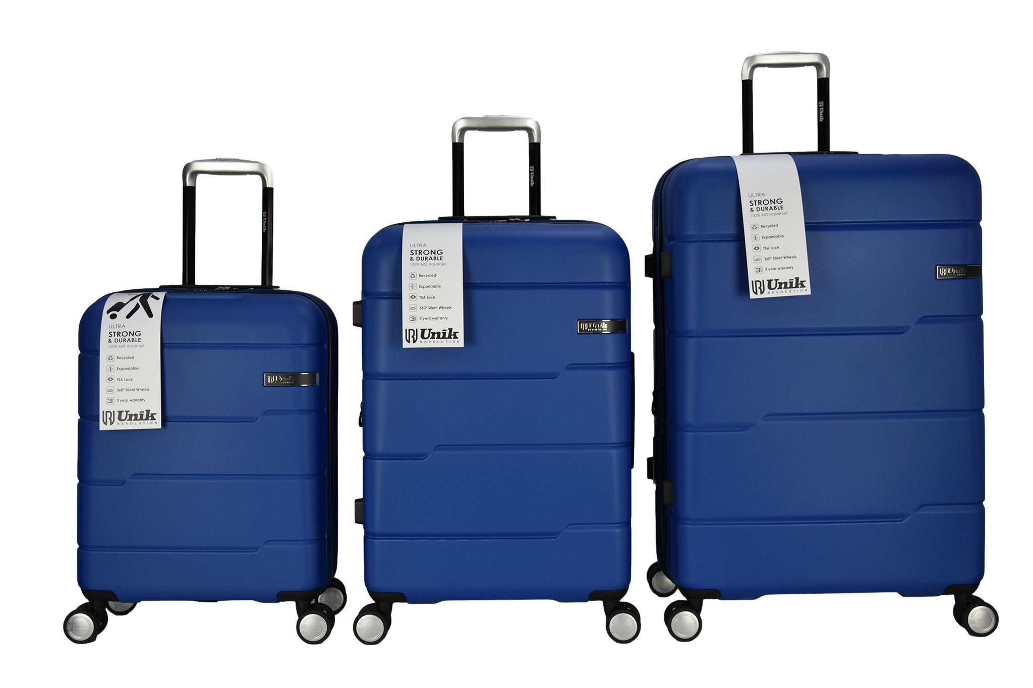 UNIK - VIGO TRAVEL SUITCASE BLUE SET 3 - SECURTEX MOTOR SL (t/a MaximoMoto)