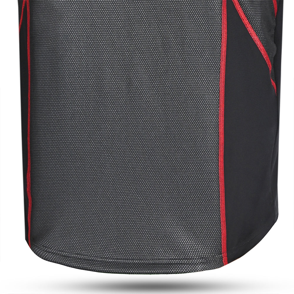 R-TECH - Thermal Textile Jack Wind Stoper Black/Red - SECURTEX MOTOR SL (t/a MaximoMoto)