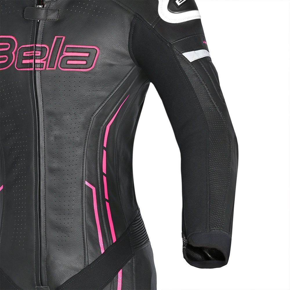 BELA-MONO 1 PC ROCKET LADY MIX K WHITE/BLACK/PINK - SECURTEX MOTOR SL (t/a MaximoMoto)