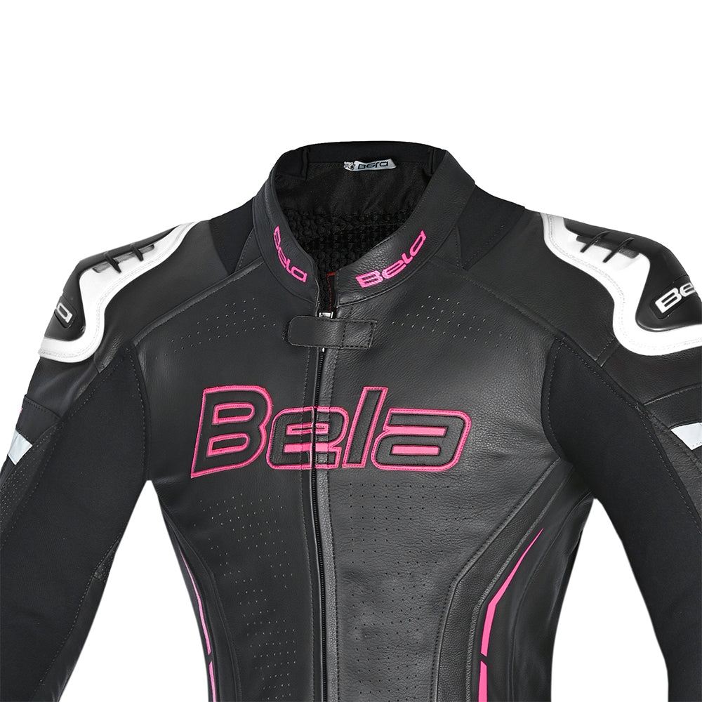 BELA-MONO 1 PC ROCKET LADY MIX K WHITE/BLACK/PINK - SECURTEX MOTOR SL (t/a MaximoMoto)