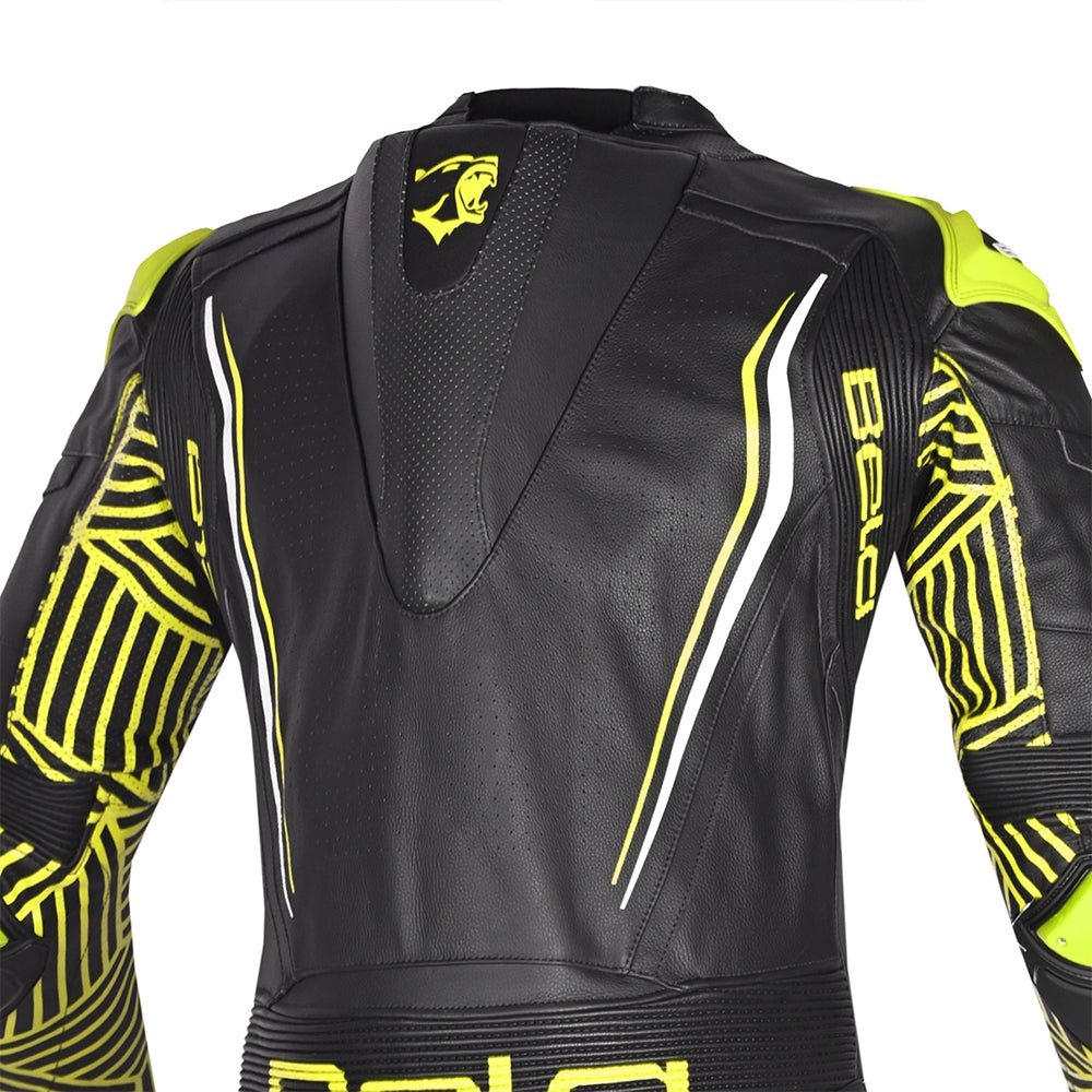 BELA-North Star 1 PC Suit Black/White/Fluorescent Yellow - SECURTEX MOTOR SL (t/a MaximoMoto)