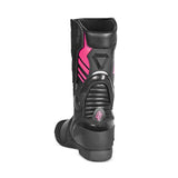 SHUA - SUPER TECH RACING LADY LEATHER BOOTS BLACK/PINK - SECURTEX MOTOR SL (t/a MaximoMoto)