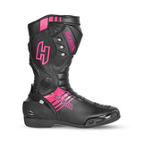 SHUA - SUPER TECH RACING LADY LEATHER BOOTS BLACK/PINK - SECURTEX MOTOR SL (t/a MaximoMoto)