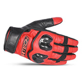 R-TECH - Falcon Summer Leather Glove Black/Red - SECURTEX MOTOR SL (t/a MaximoMoto)