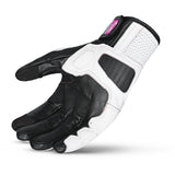 BELA - BLAST LADY LEATHER GLOVE BLACK/WHITE/PINK - SECURTEX MOTOR SL (t/a MaximoMoto)