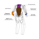 R-TECH Mono 1 PC RisingStar Azul/Amarillo Fluor