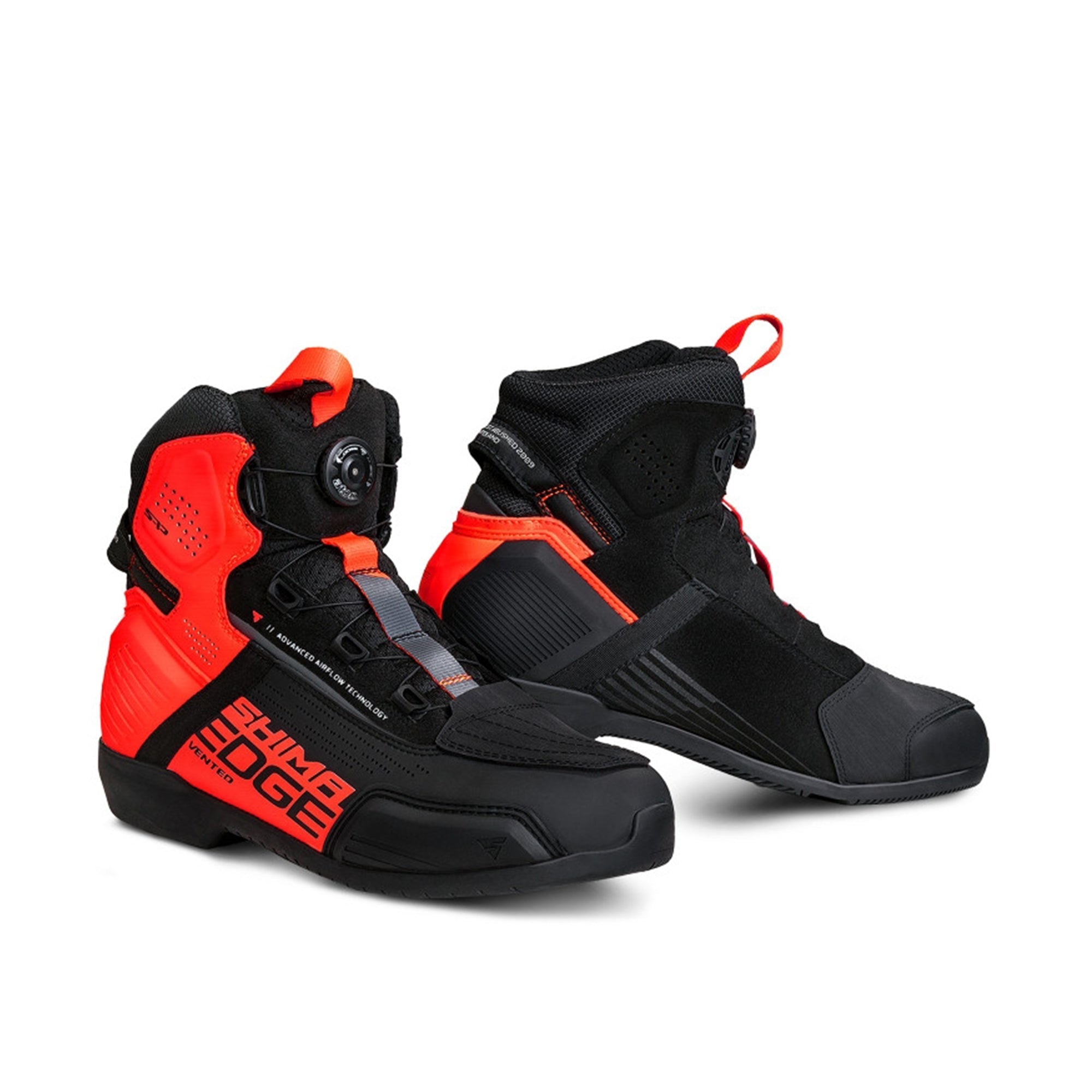 SHIMA EDGE VENTED BOOTS RED - SECURTEX MOTOR SL (t/a MaximoMoto)