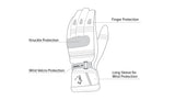 BELA - Ice Winter WP Leather Glove Black/White/Red - SECURTEX MOTOR SL (t/a MaximoMoto)