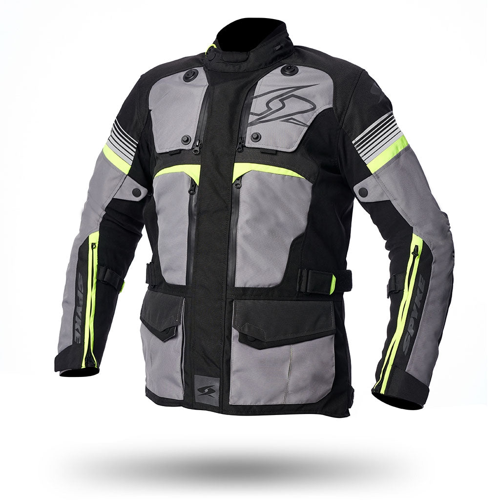 SPYKE Equator Dry Techno Man Jacket Grey/Antra/Yellow - SECURTEX MOTOR SL (t/a MaximoMoto)