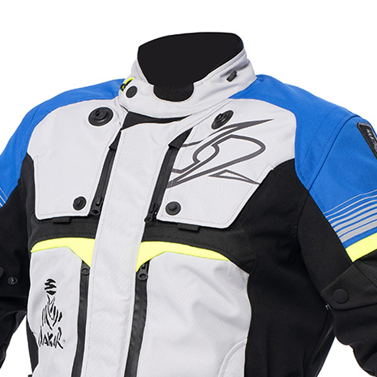 SPYKE Equator Dry Techno Man Jacket Grey/Blue/Yellow - SECURTEX MOTOR SL (t/a MaximoMoto)