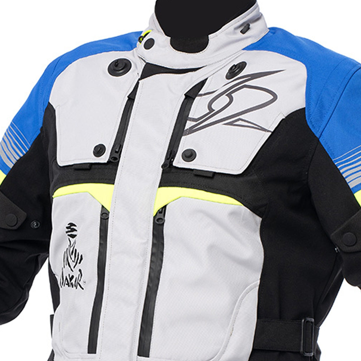 SPYKE Equator Dry Techno Man Jacket Grey/Blue/Yellow - SECURTEX MOTOR SL (t/a MaximoMoto)