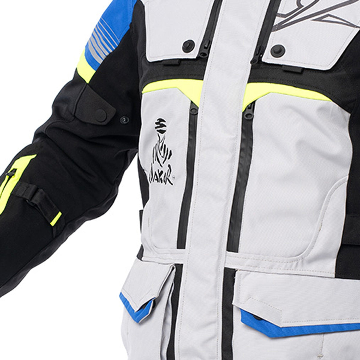 SPYKE Equator Dry Techno Man Jacket Grey/Blue/Yellow - SECURTEX MOTOR SL (t/a MaximoMoto)