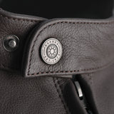 Oxford Walton Men's Motorcycle Cow Leather Jacket Brown images