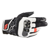Alpinestars SMX Z Drystar Motorcycle Gloves Black White Red Fluo - back pic