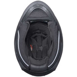 CGM 311X BLAST SKULL Moto Integral Casco Negro Azul Rojo Mate