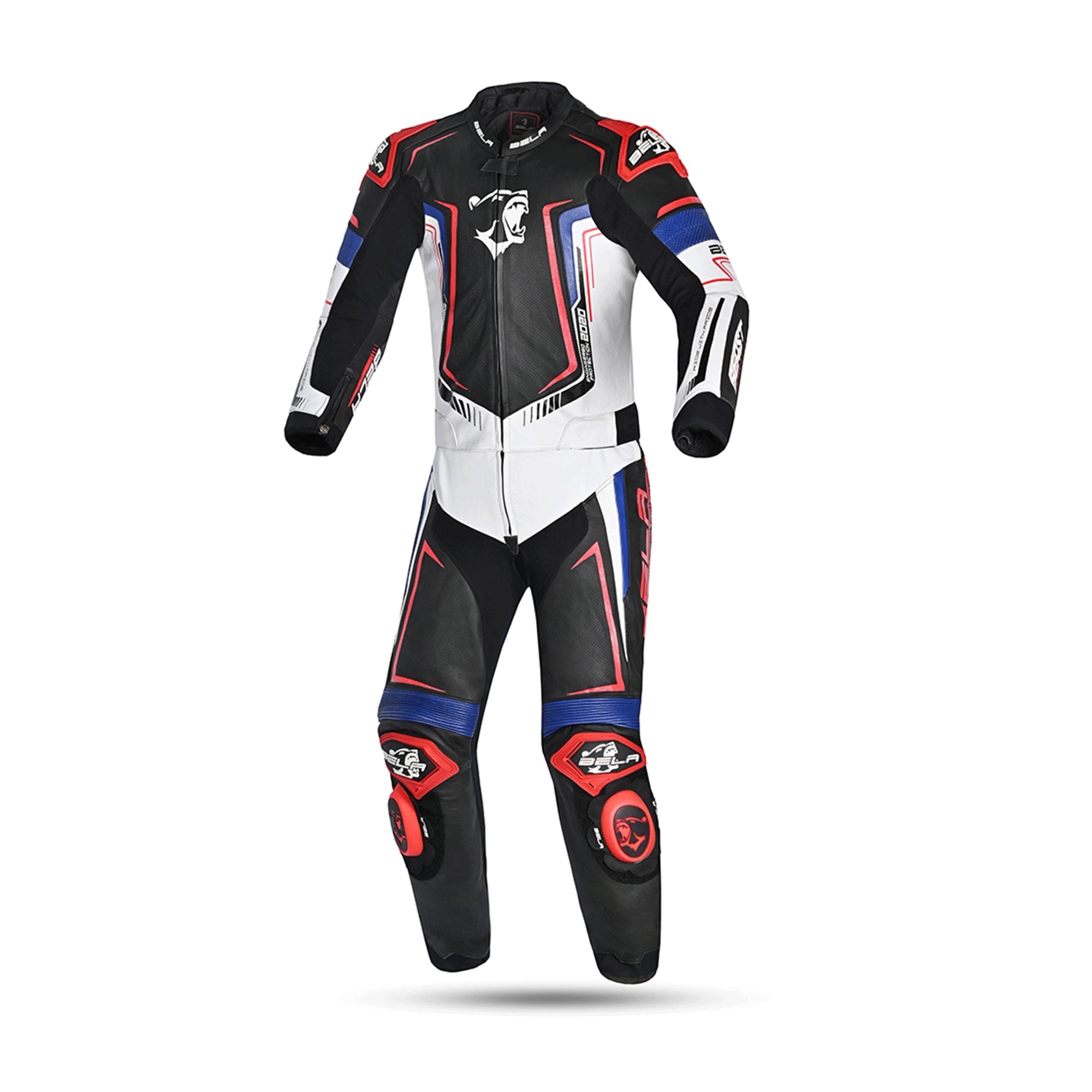 BELA - 2 PC Beast Suit Black/White/Blue/Red - SECURTEX MOTOR SL (t/a MaximoMoto)