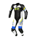 SPYKE - ESTORIL RACE 1PC SUIT BLACK/WHITE/FLUO YELLOW/BLUE - SECURTEX MOTOR SL (t/a MaximoMoto)